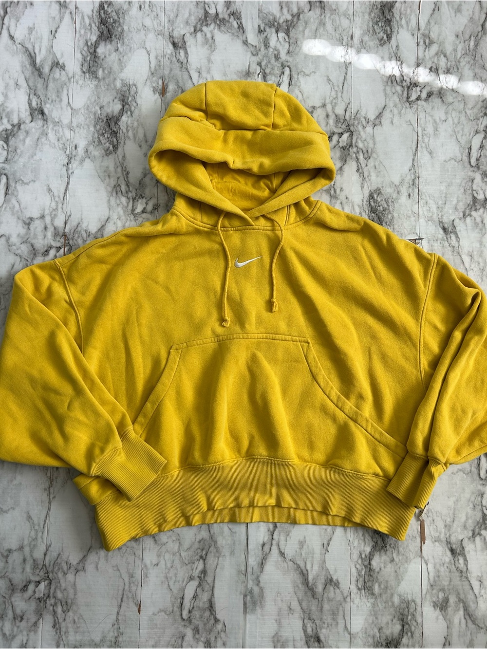 Nike women’s small Hoodie Phoenix Oversized boxy Cropped Mini Swoosh Pullover
